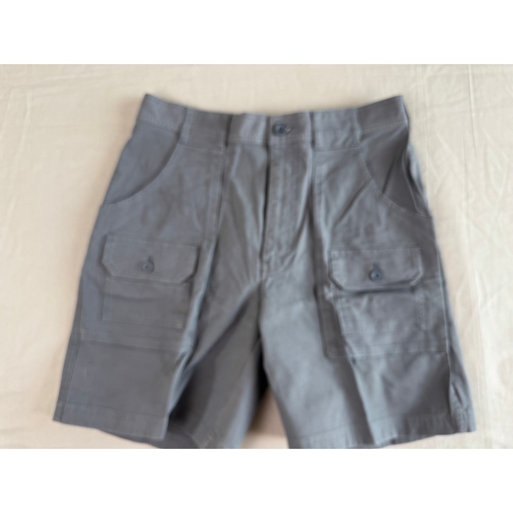 L.L. Bean Cargo Shorts Mens 31 Gray Casual Pocket Outdoor Preppy 8" Inseam